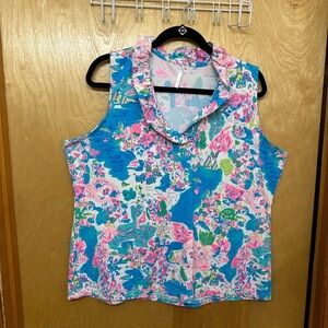 Lulu B Floral Sleeveless top- Multicolor